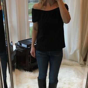 Calvin Klein Jeans On/Off Shoulder Short Sleeve Sm